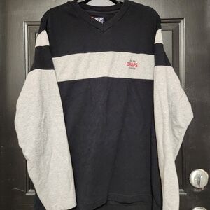 Chaps Ralph Lauren Crewneck Sweatshirt Men’s Medium Black Gray Vintage Preppy